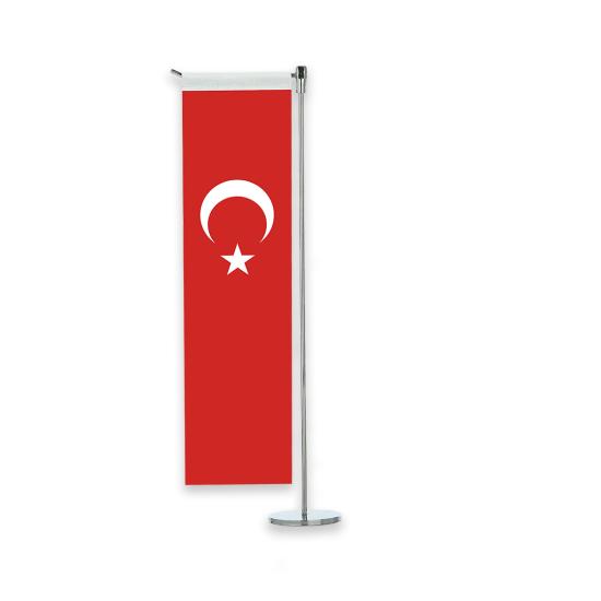 L Tipi Kırlangıç Masa Bayrağı