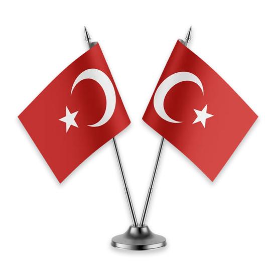 2’li Düz Masa Bayrağı