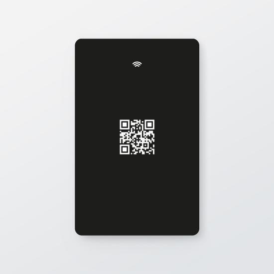 NFC ve QR Kodlu Dijital Kartvizit (Siyah)