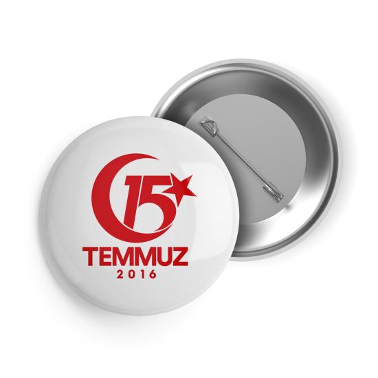 15 Temmuz İğneli Buton Rozet