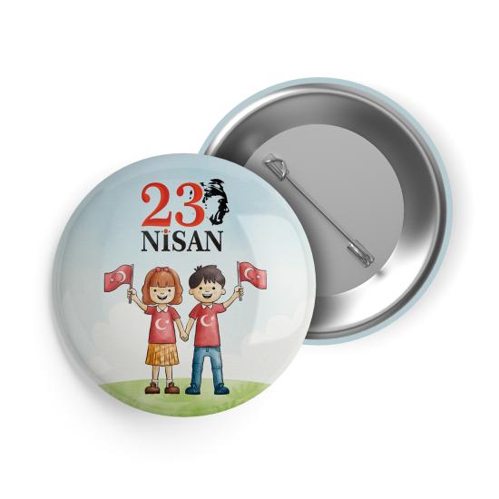 23 Nisan Çocuk Bayramı İğneli Buton Rozet