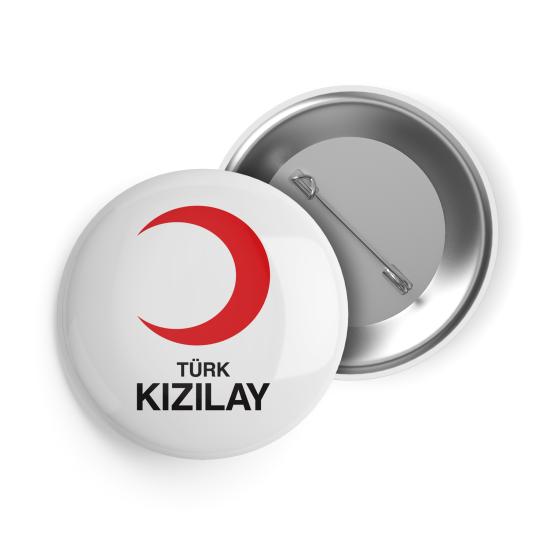 Türk Kızılay Logolu İğneli Buton Rozet
