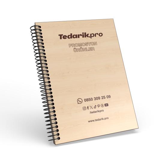 Promosyon Ahşap Kapaklı Defter & Ajanda (A5)